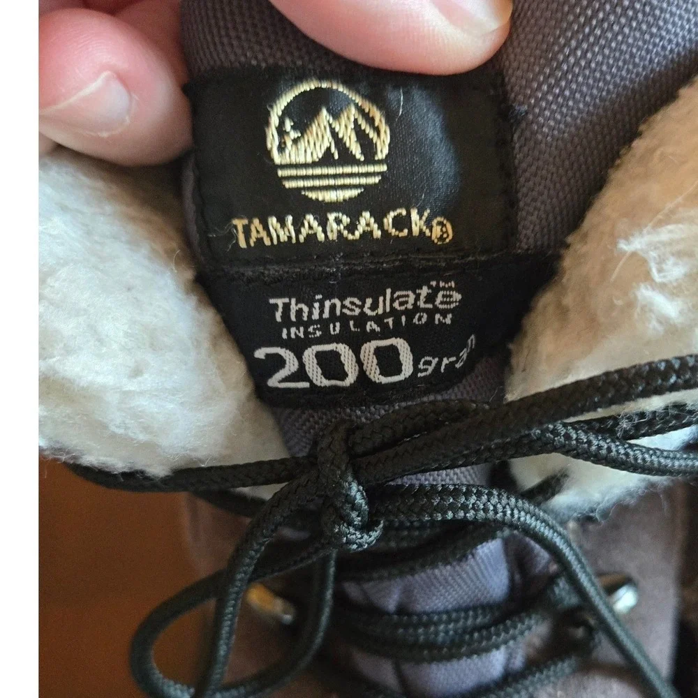 Tamarack Women size 9 Grey Black Thinsulate 200g Insulated Winter Snow  boots